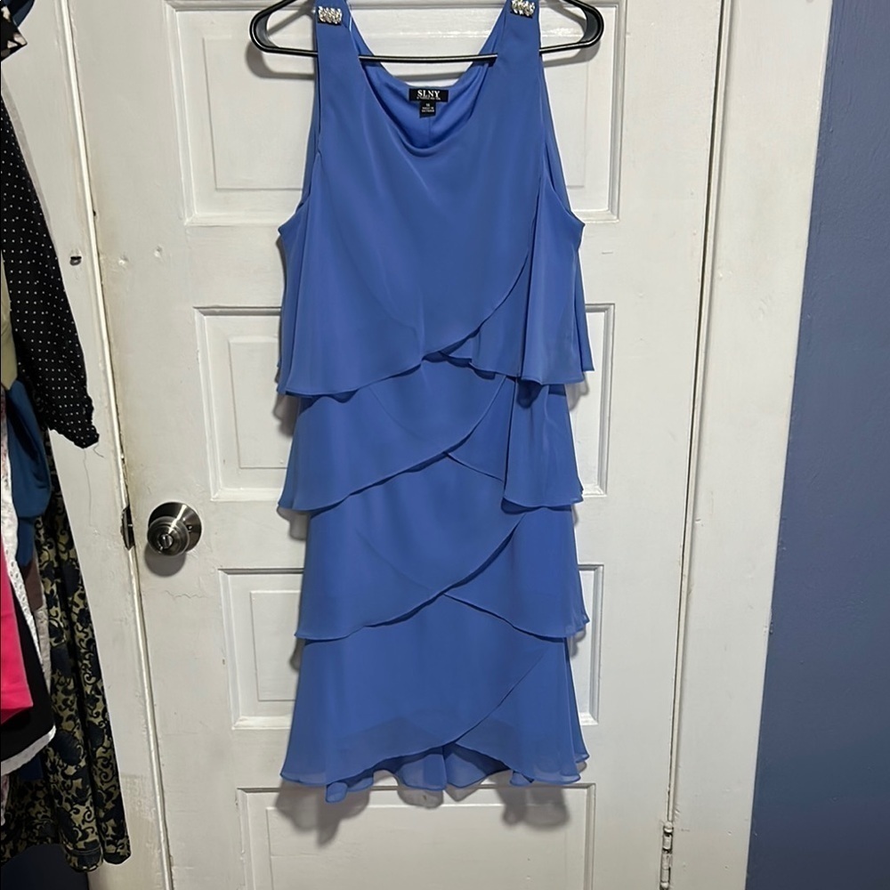SLNY blue dress